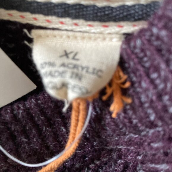 weatherproof brand men's burgundy crew neck sweater, size XL nwt - Picture 6 of 7